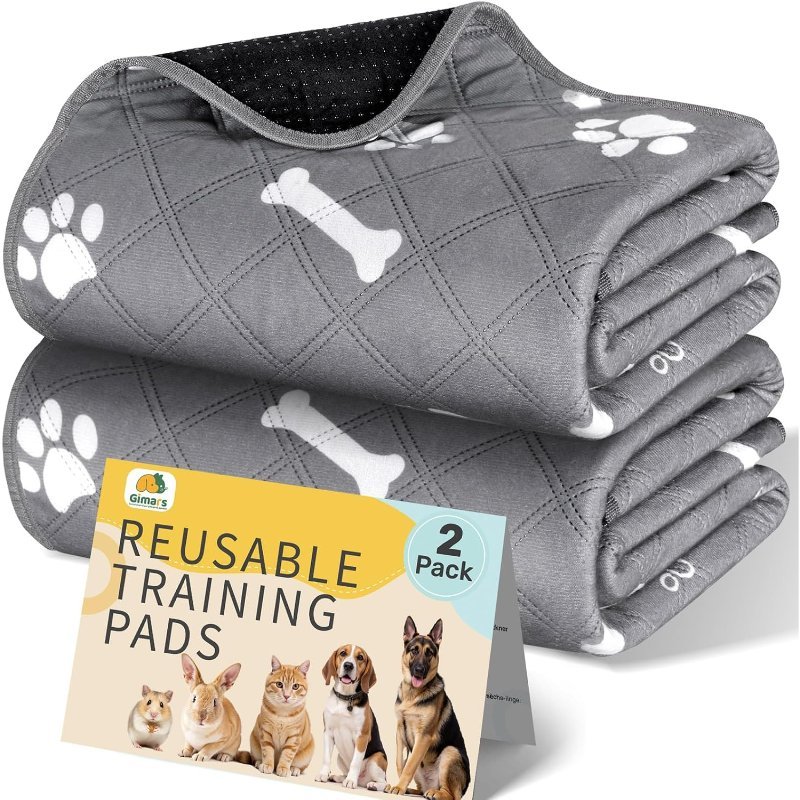 Gimars Almohadillas de Entrenamiento Reutilizables para Perros, 2 Piezas, Lavables 100x70cm