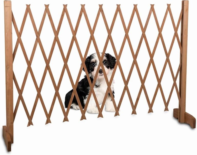 Barrera de seguridad extensible para perros en puerta interior
