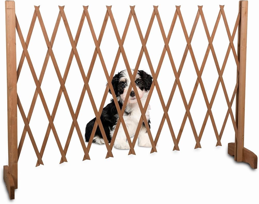 Barrera de seguridad extensible para perros en puerta interior