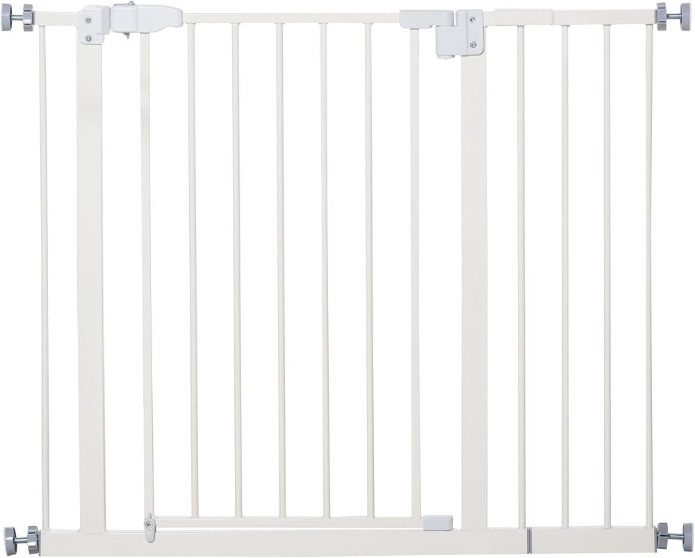 Barrera de seguridad Pawhut metalica con extension