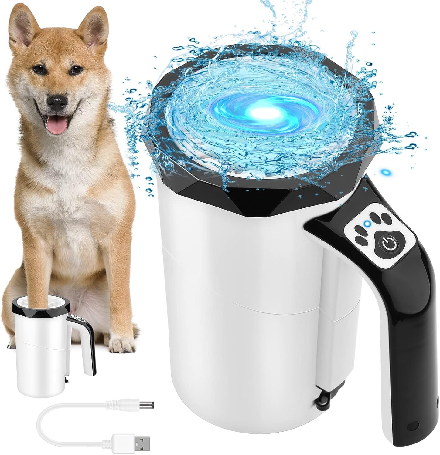 3. Limpiador de patas electrico recargable 2 en 1