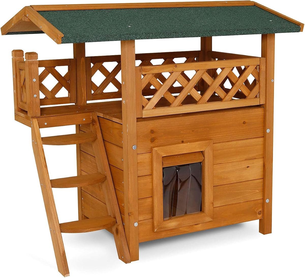 6. Caseta de madera lionto con terraza