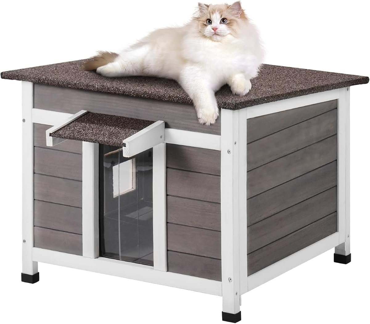 4. Caseta VEVOR grande para varios gatos y conejos