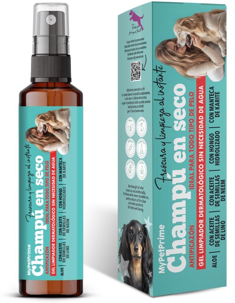 Mejores champús secos (en seco) para perros y gatos