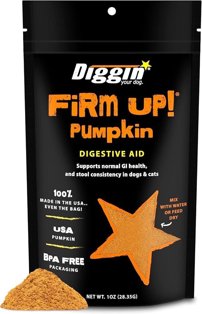 Diggin' Your Dog Firm Up Pumpkin, Probioticos y Prebioticos