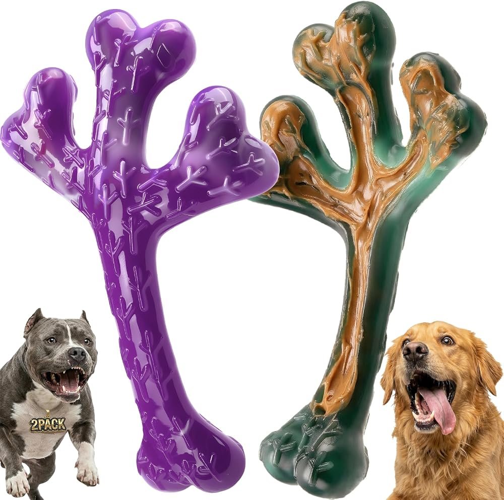 Juguete Indestructible para Masticadores Agresivos (2 Piezas)