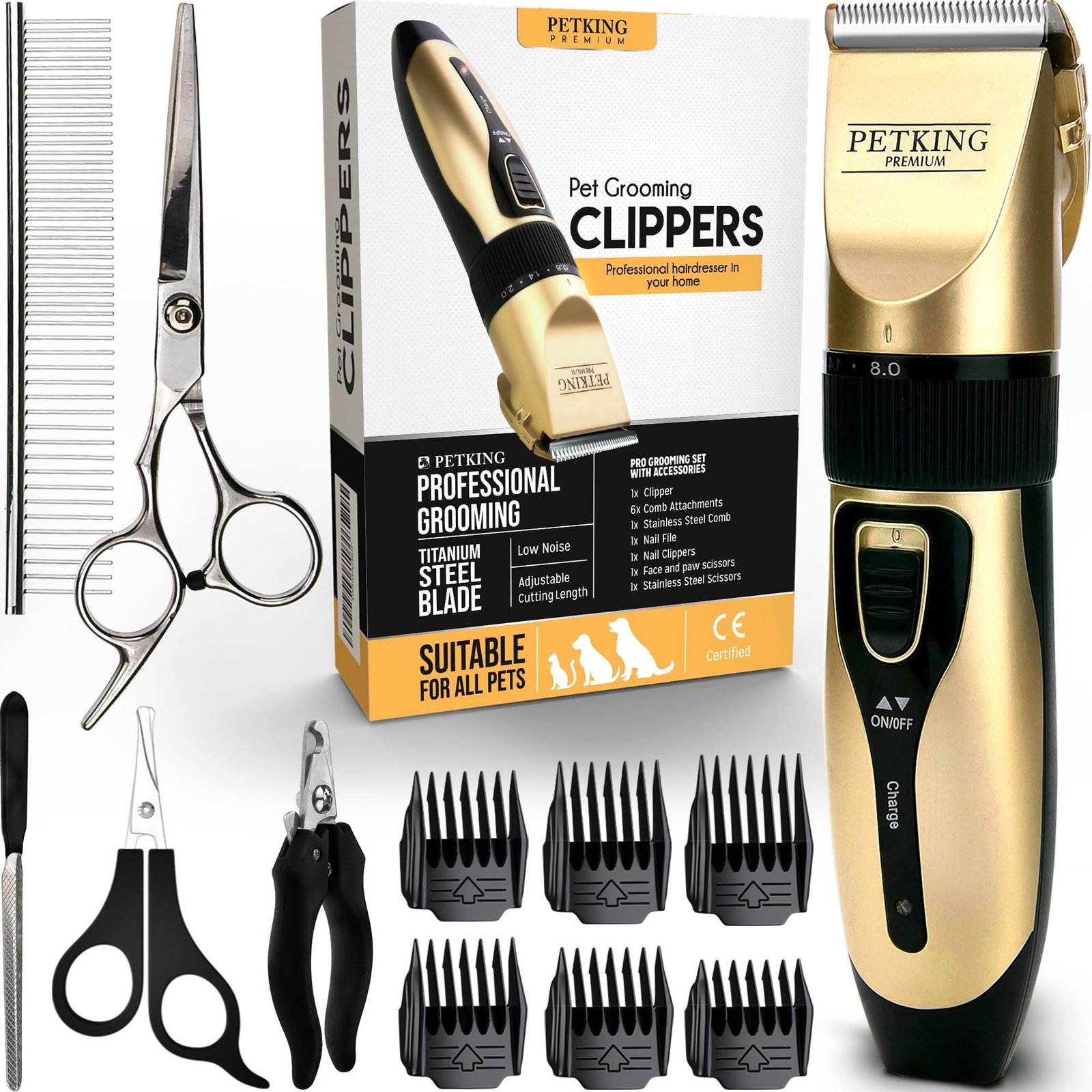 PetKing Premium Cortapelos Inalámbrico