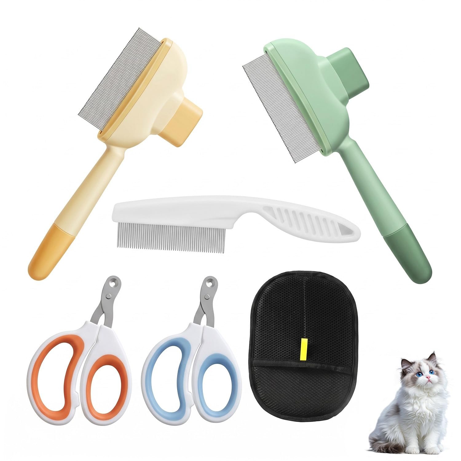 Kit de Aseo 6 Piezas para Gatos y Perros