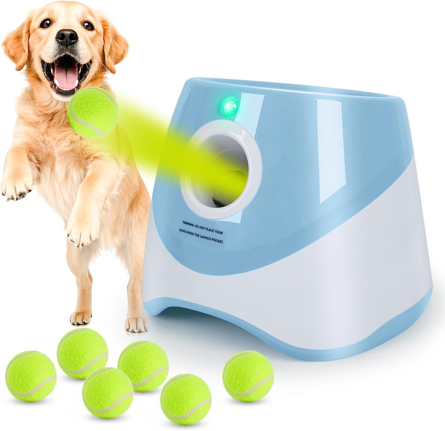 Lanzador Automatico con 6 Pelotas de Tenis