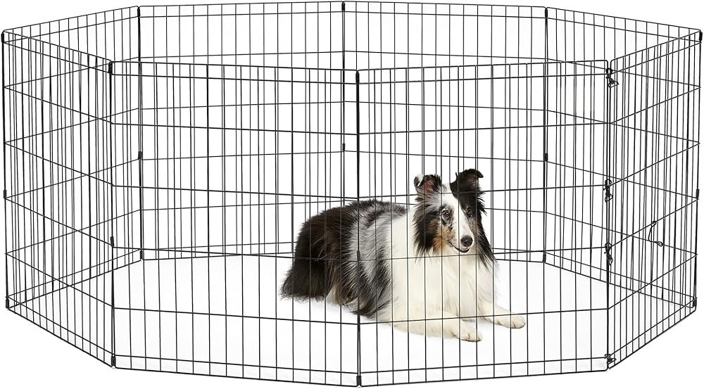 New World Corral Plegable de Metal para Perros y Mascotas