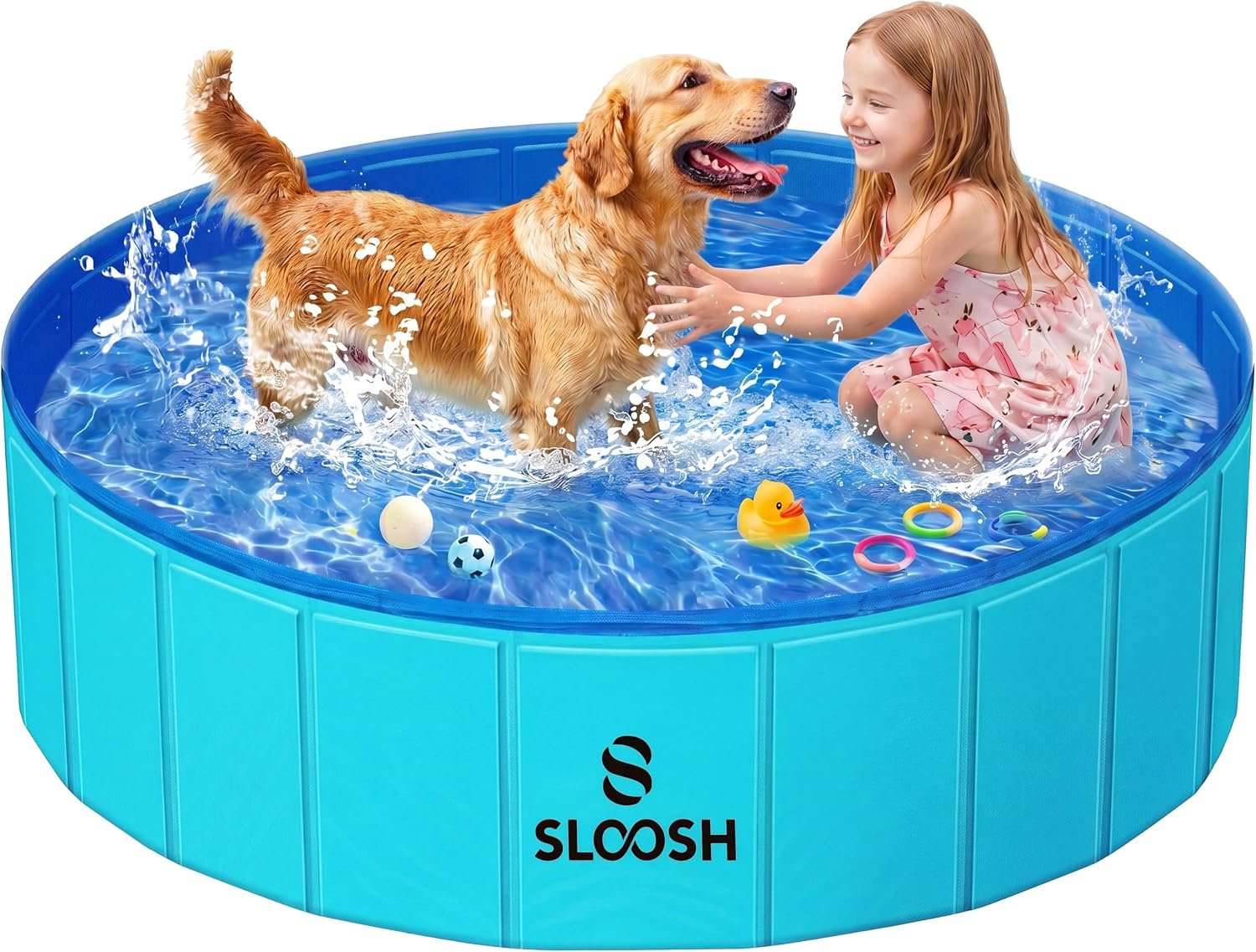 Sloosh Piscina para Perros Plastico Duro