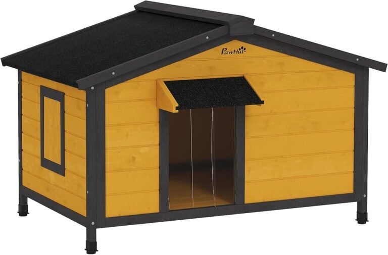 PawHut Caseta para Perros Exterior con Techo