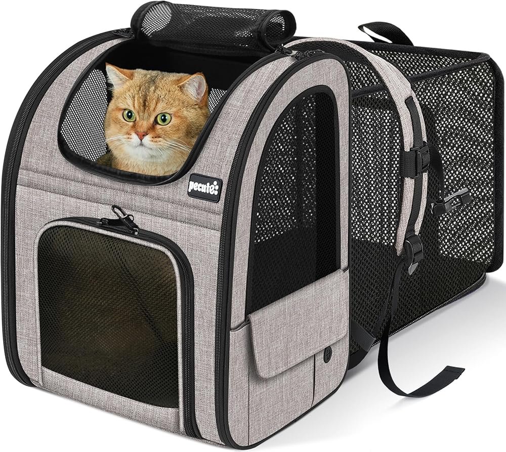 Pecute Mochila Gato <6kg con Buena Ventilacion