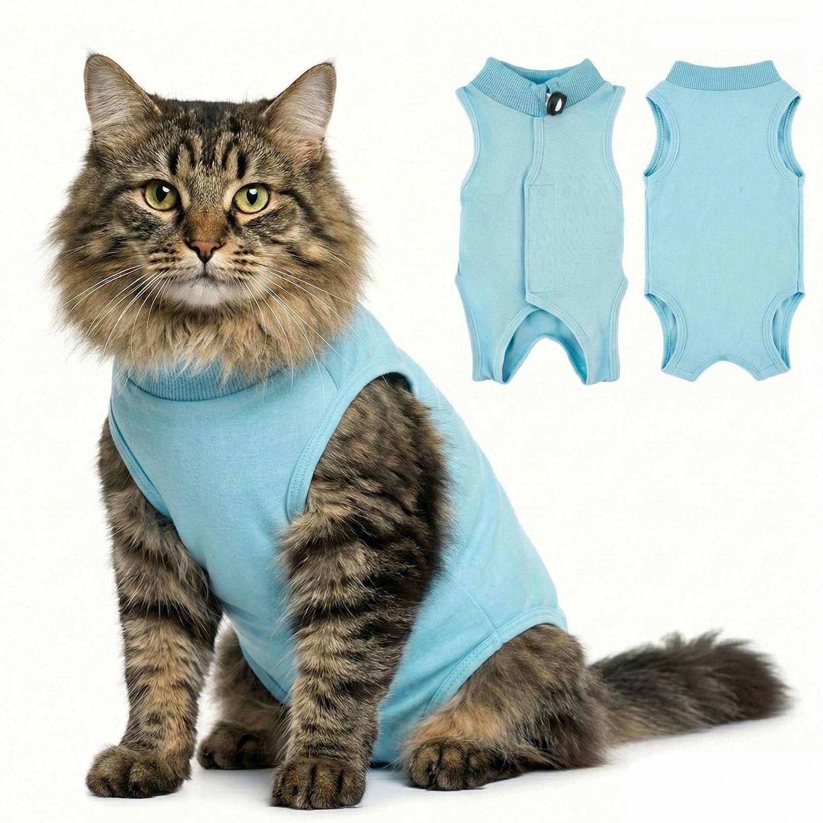 4. NJCXOLA Traje de Recuperacion para Gatos y Perros Pequenos