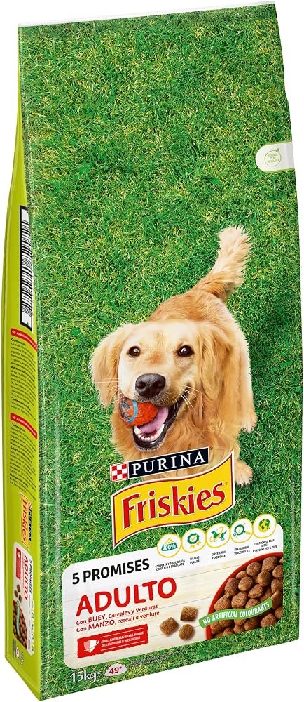 Purina Friskies Adulto con Buey, Cereales y Verduras