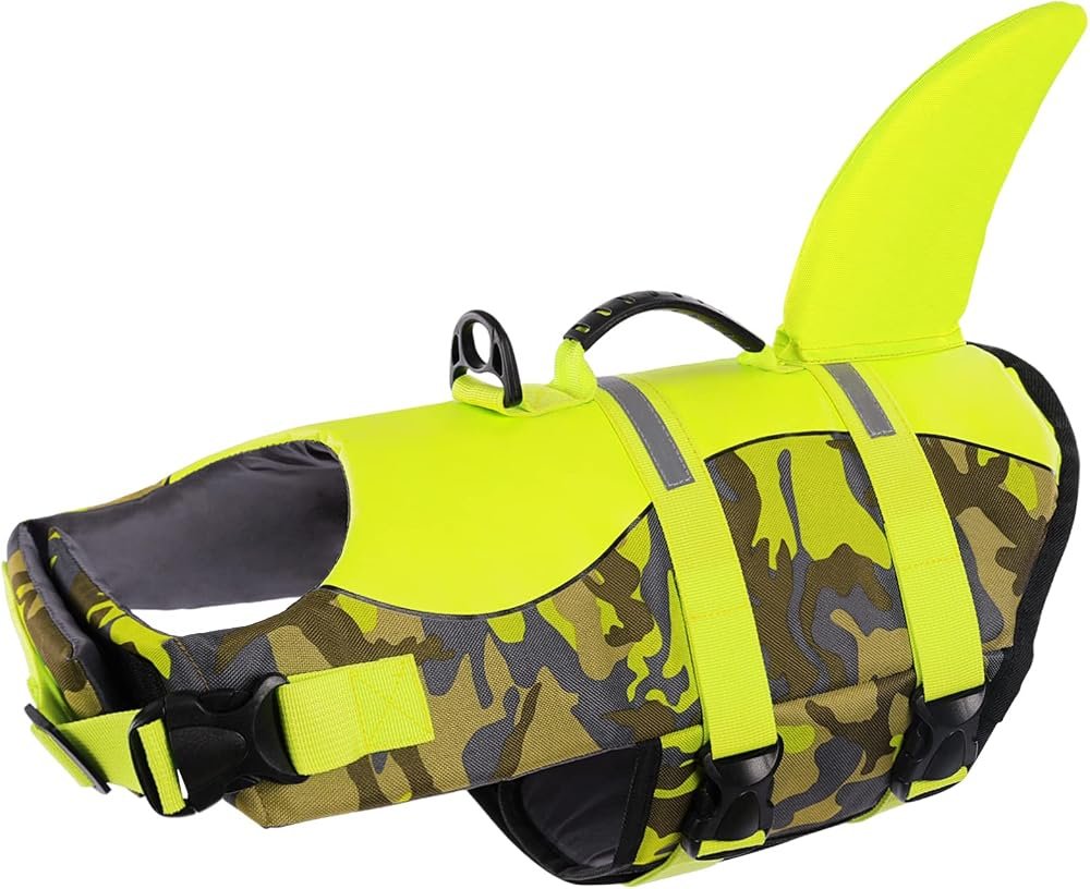 Queenmore Chaleco Salvavidas para Perros Ajustable