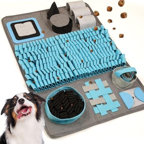 Alfombra olfativa con diseno de flor para perros