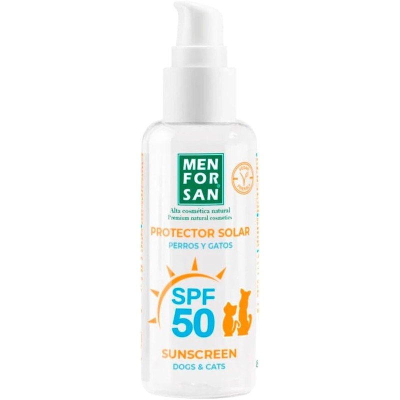 Menforsan protector solar factor 50 para perros y gatos