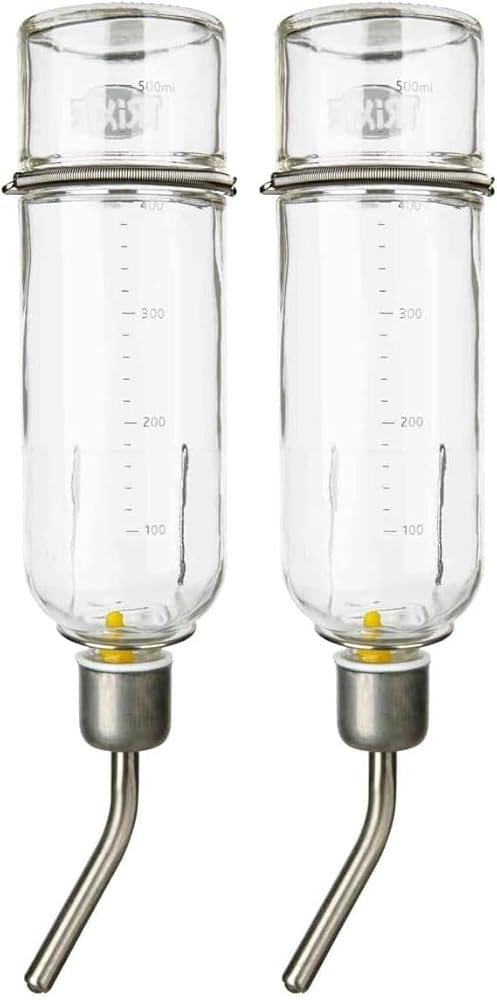 Trixie Bebedero de Cristal para Roedores 500 ml (pack de 2)