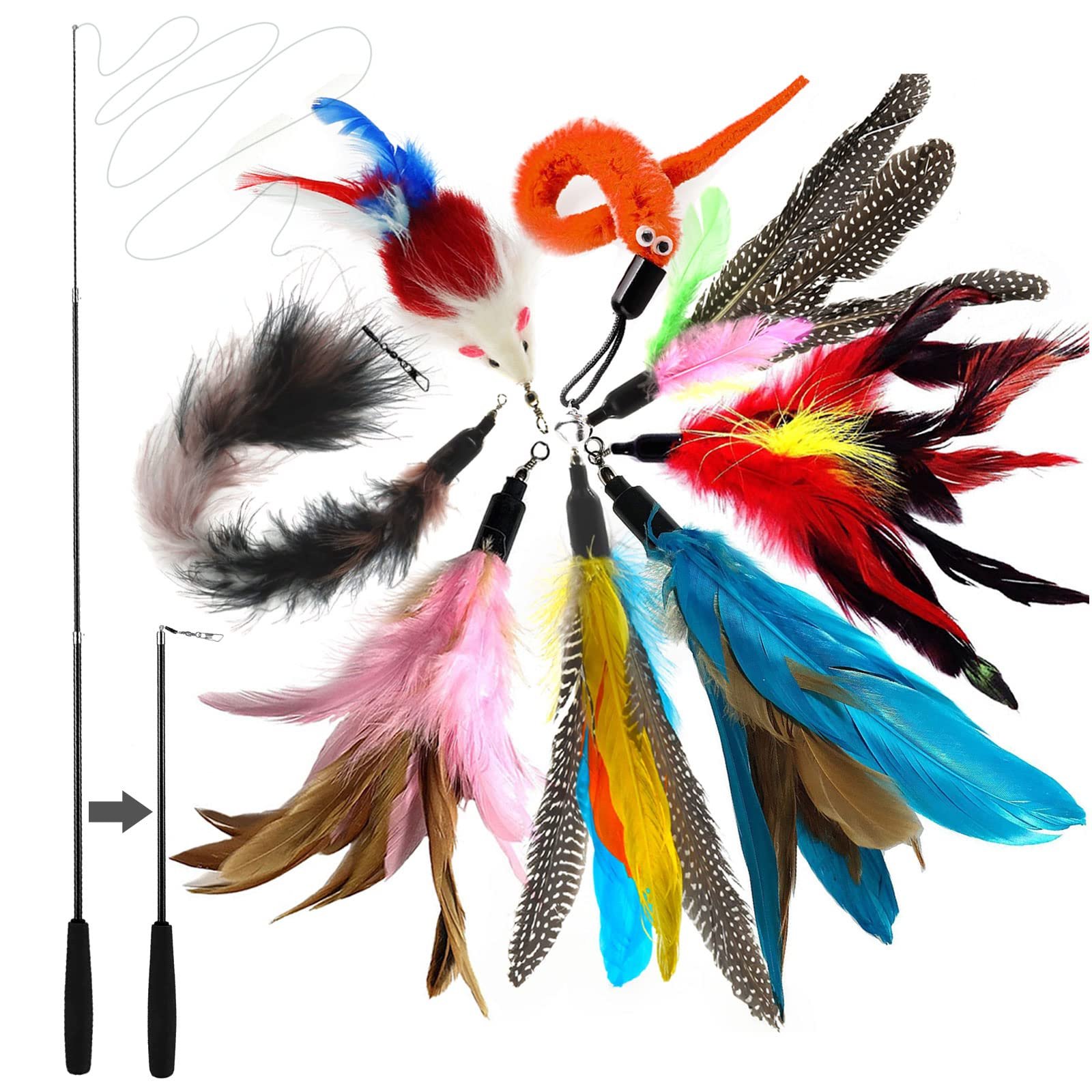 9 Piezas Juguete de Plumas con Repuestos
