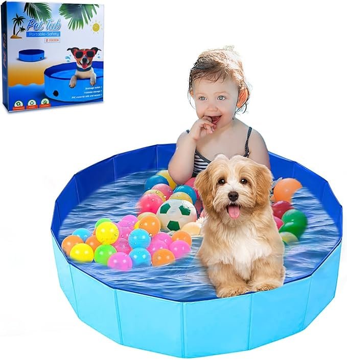 Piscina Plegable para Perros 80x20cm