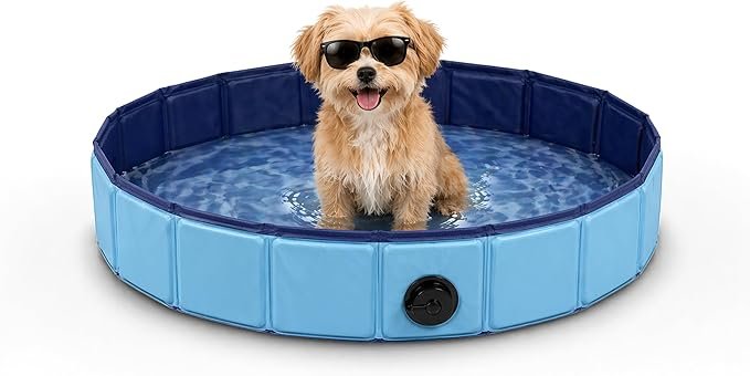BESCH Piscina Plegable con Desague