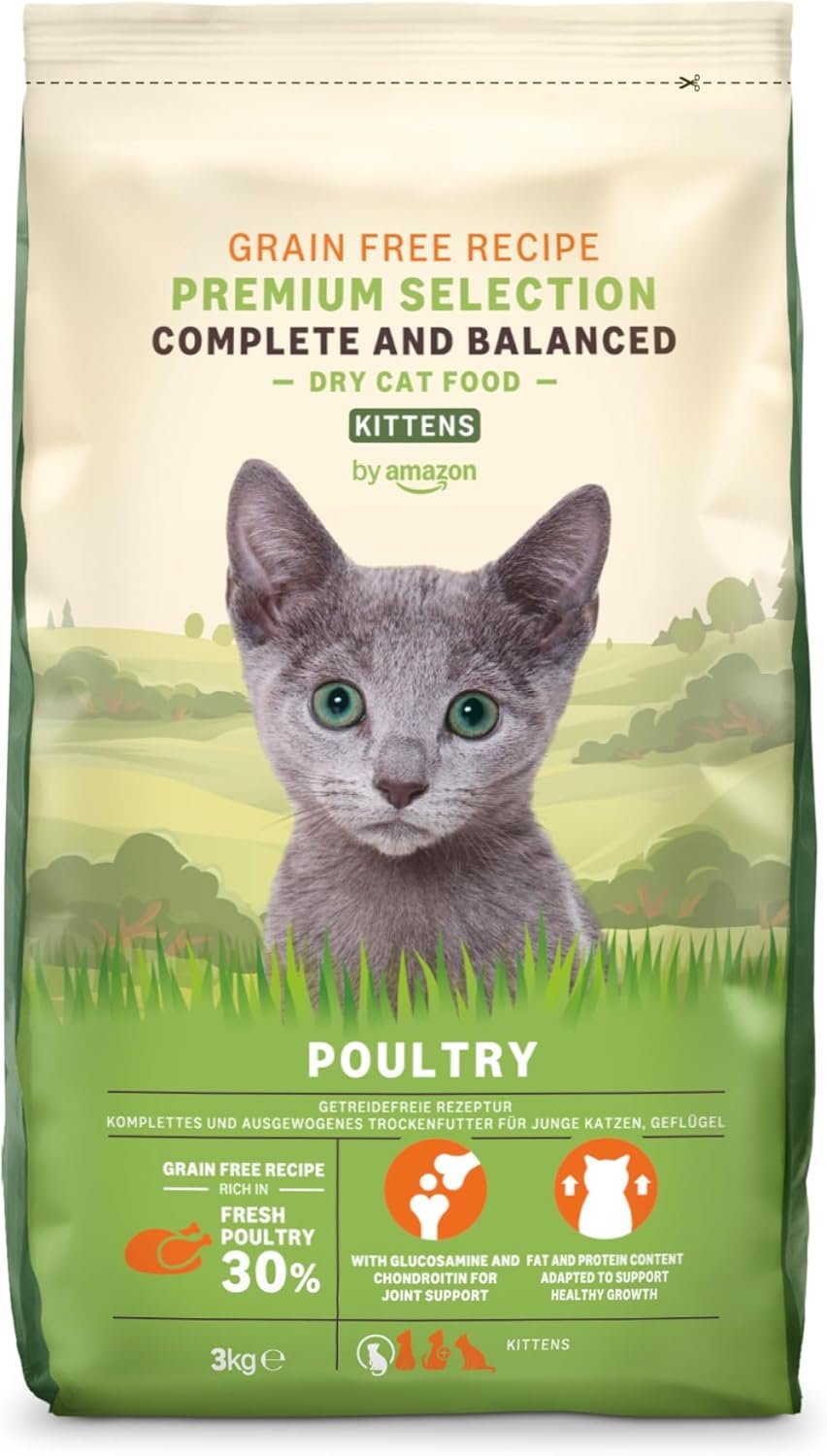 by Amazon comida completa para gatitos sin granos con pollo fresco 3kg