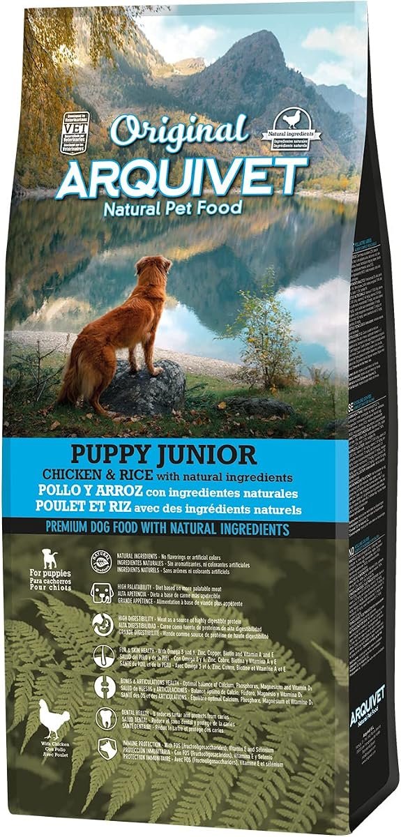 Arquivet Original Puppy Junior pienso para cachorros con pollo y arroz, bolsa 12kg