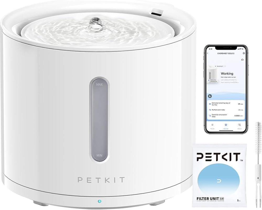 PETKIT EVERSWEET fuente para gatos 2 litros con bomba inalambrica