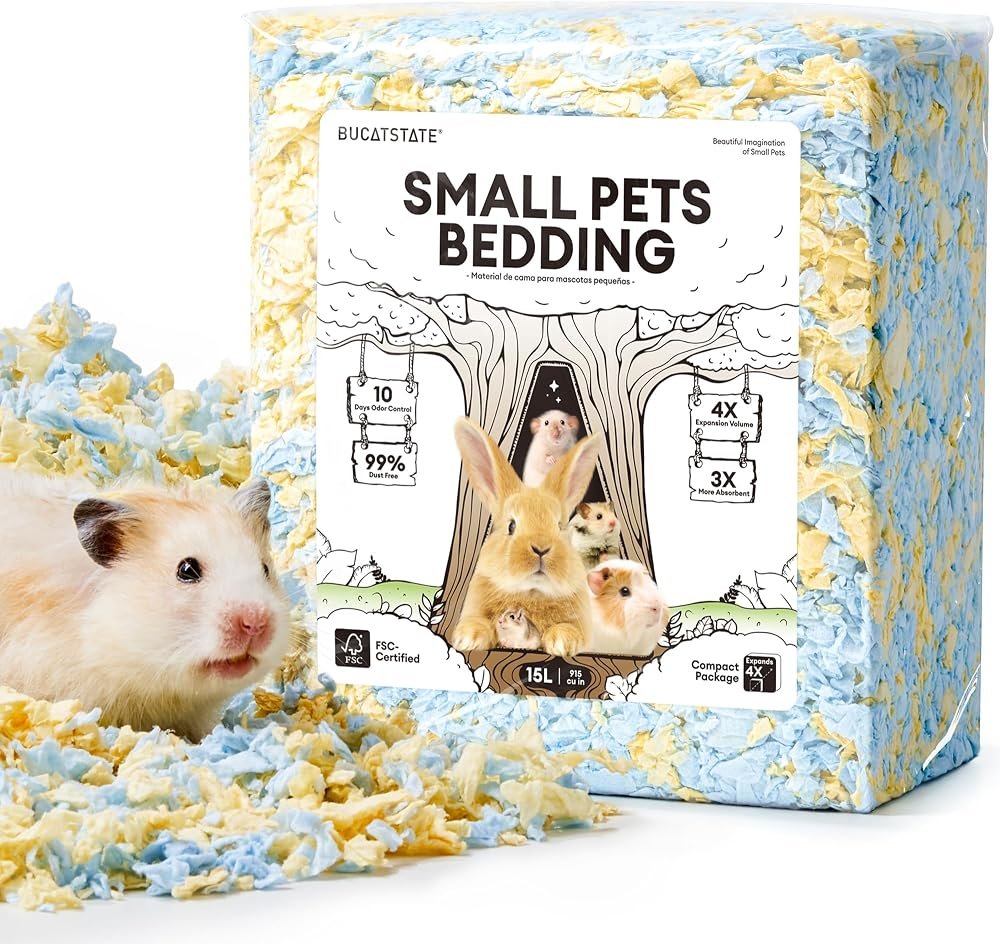 BUCATSTATE Lecho de Papel para Hamster 15L