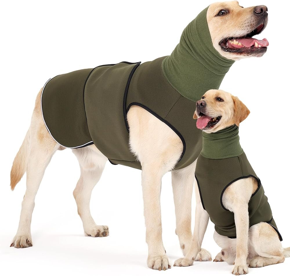 HEYWEAN chaleco anti-ansiedad con capucha calmante para perros