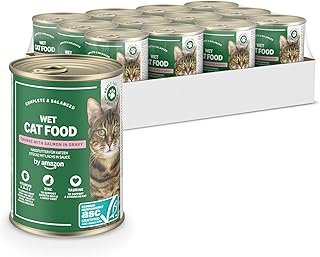 By Amazon comida húmeda para gatos con trozos de salmón en salsa