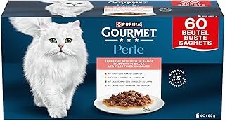 Purina Gourmet Perle delicias en salsa para gatos, pollo y buey