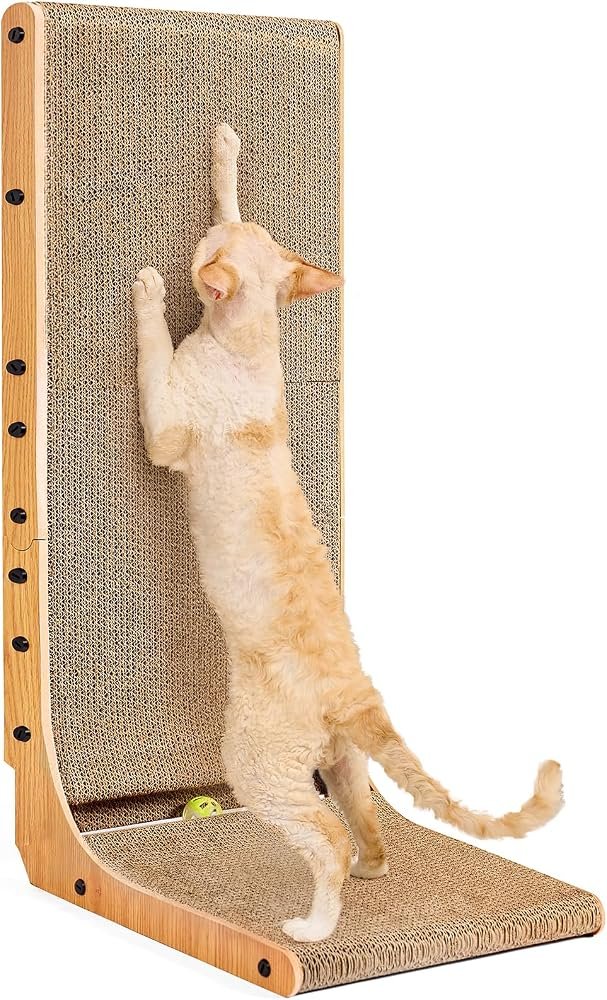 EHEYCIGA rascador de cartón vertical para pared y esquina 81 cm