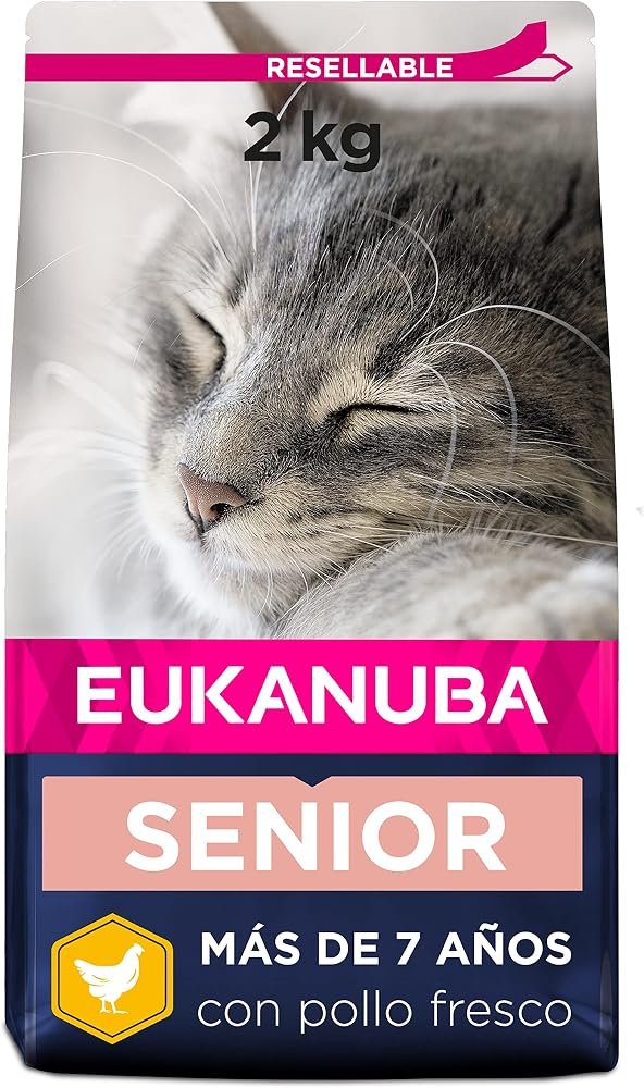 Eukanuba Alimento Seco Gatos Sénior con Pollo 2 kg