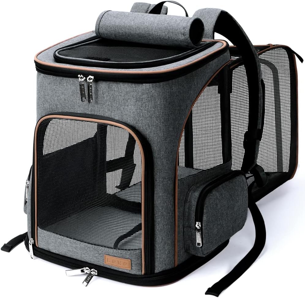 Lekesky mochila transportin expandible para gatos