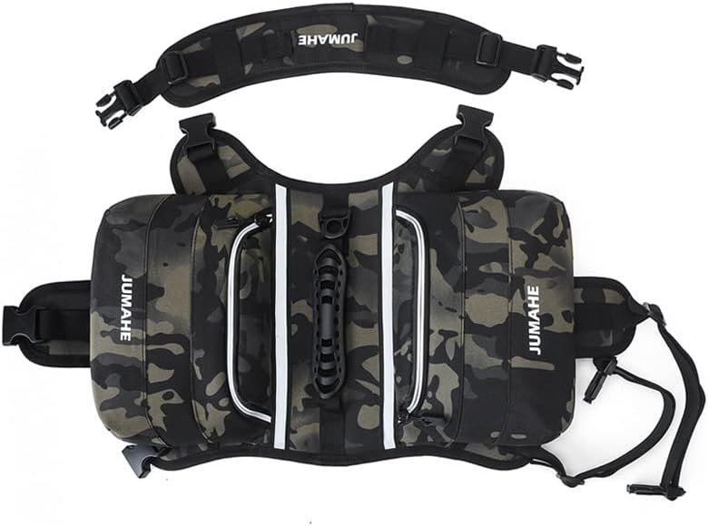 NP bolsas de sillín mochila con arnés para perro con cinta reflectante