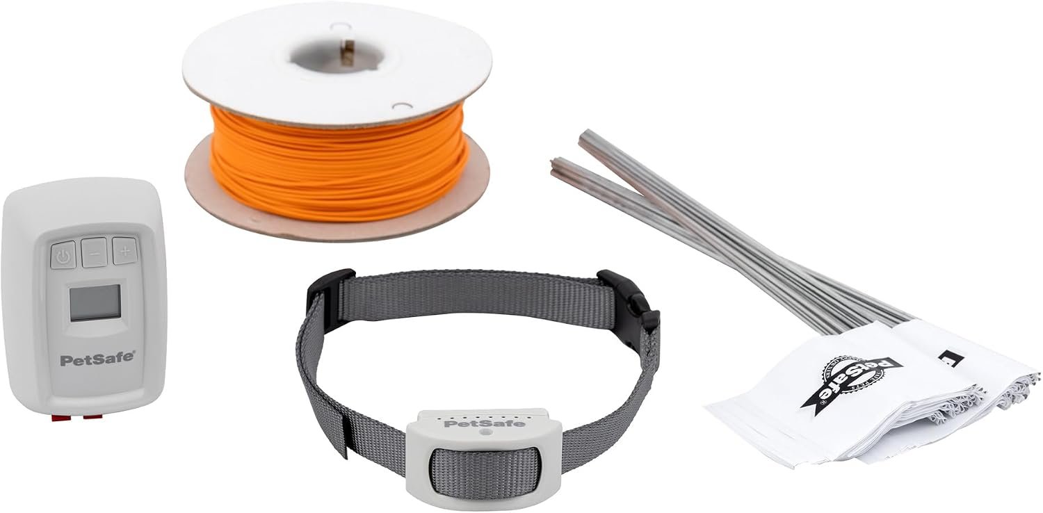 PetSafe Valla clásica Invisible Fence con 500 pies de cable para fincas grandes