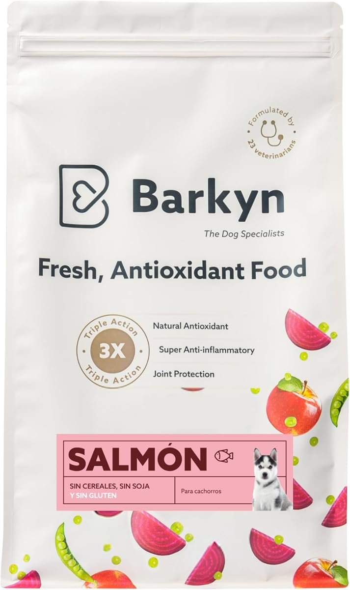 Pienso para cachorros con salmón y proteína hidrolizada para digestión sensible, bolsa 3kg