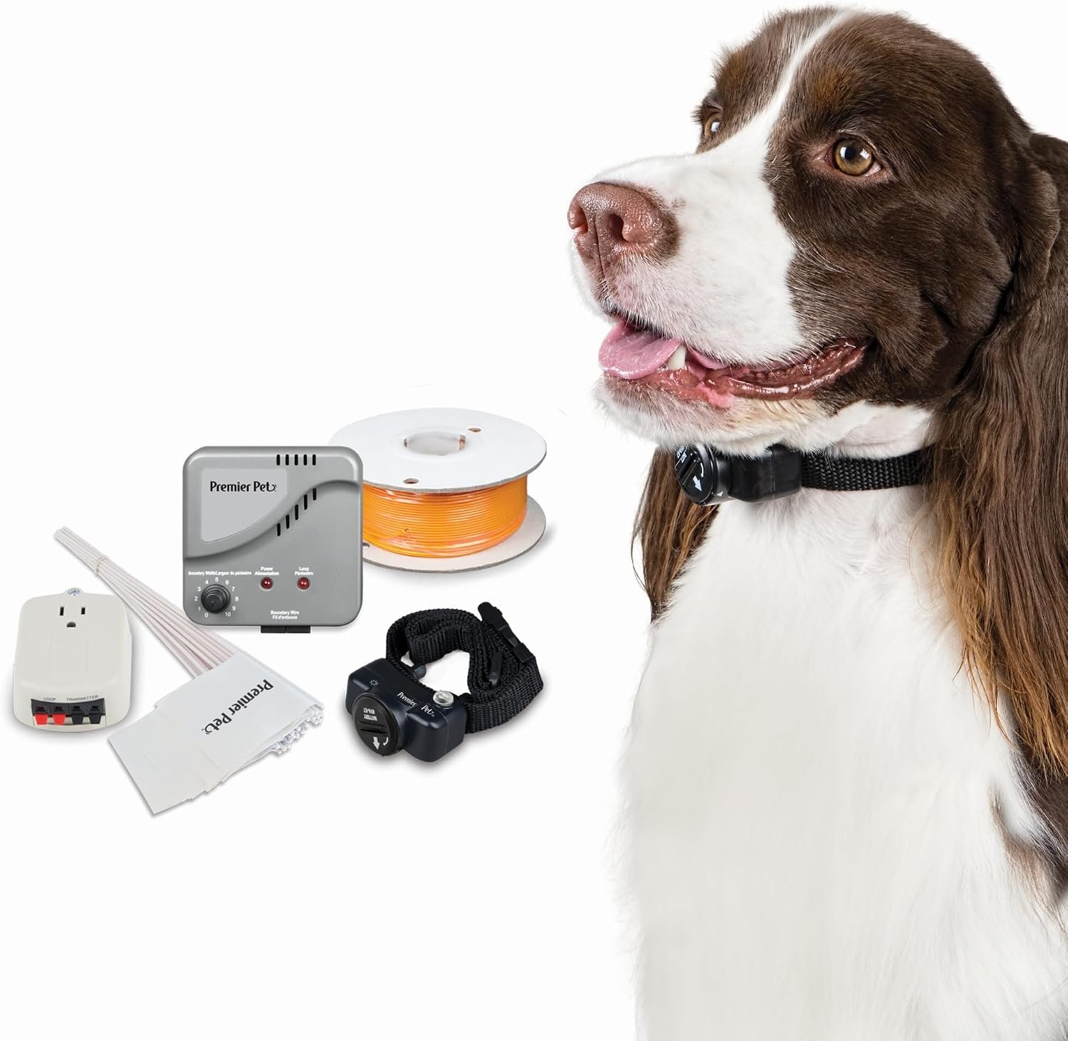Premier Pet sistema de valla en el suelo para perros con collar y banderines