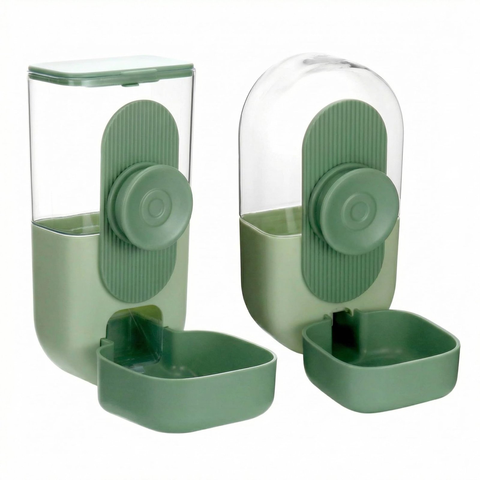QWORK Dispensador Automatico de Comida 870 ml y Agua 800 ml