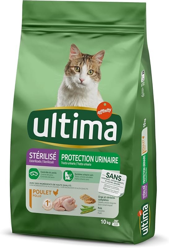 Ultima pienso para gatos esterilizados tracto urinario con pollo