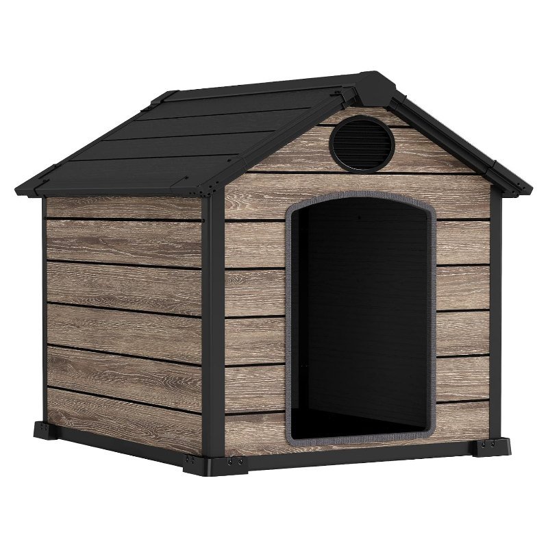 Caseta de resina Hoggar Oak O10 para perros medianos y grandes