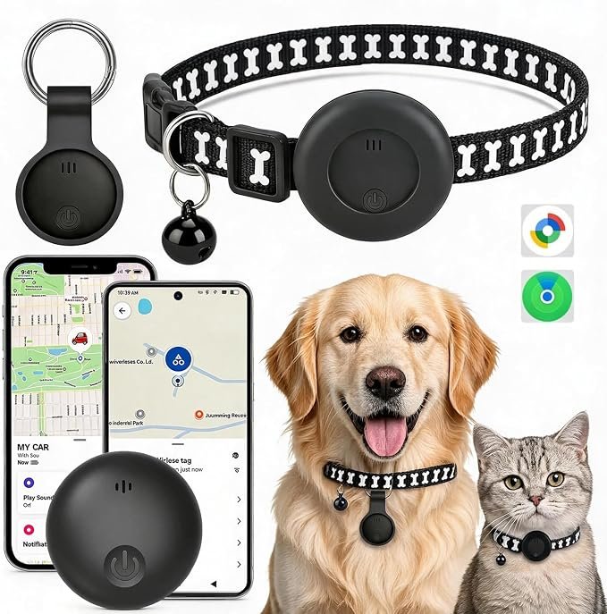Localizador GPS Perros y Gatos con Reproduccion de Ruta de 7 Dias