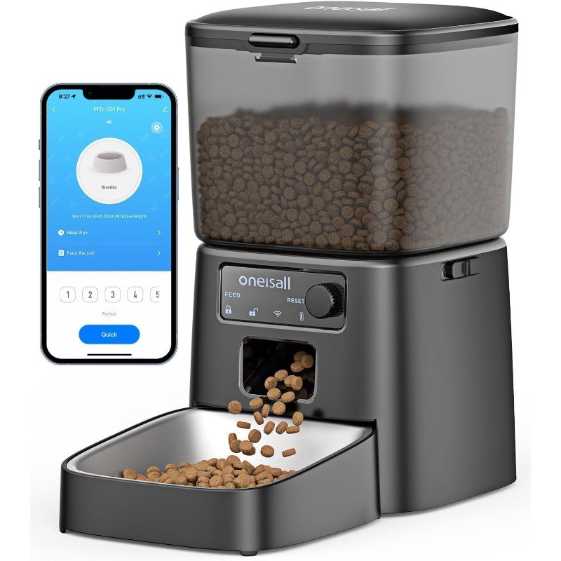 oneisall Comedero Automático WiFi 3,5L